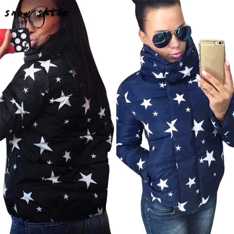 

snowshine YLIWLadies Winter Padded Coat Women Quilted Jacket Zipper Bubble Outwear free shipping