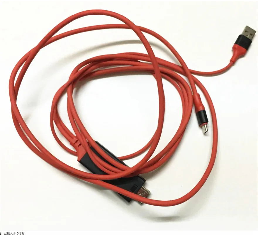 C 타입 라이트닝용 HDMI 케이블, HDTV TV TV 어댑터, 전원 케이블 포함 디지털 AV 케이블, 삼성 아이폰용, 2M, 8 핀, 50 개