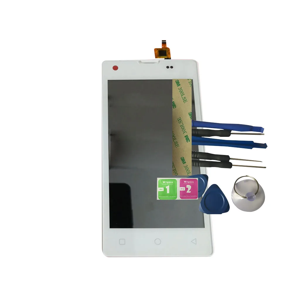 

RYKKZ For Tele2 Midi LCD Display With Touch Screen With Frame Digitizer Replacement With Tools Black Color For Tele 2 Midi