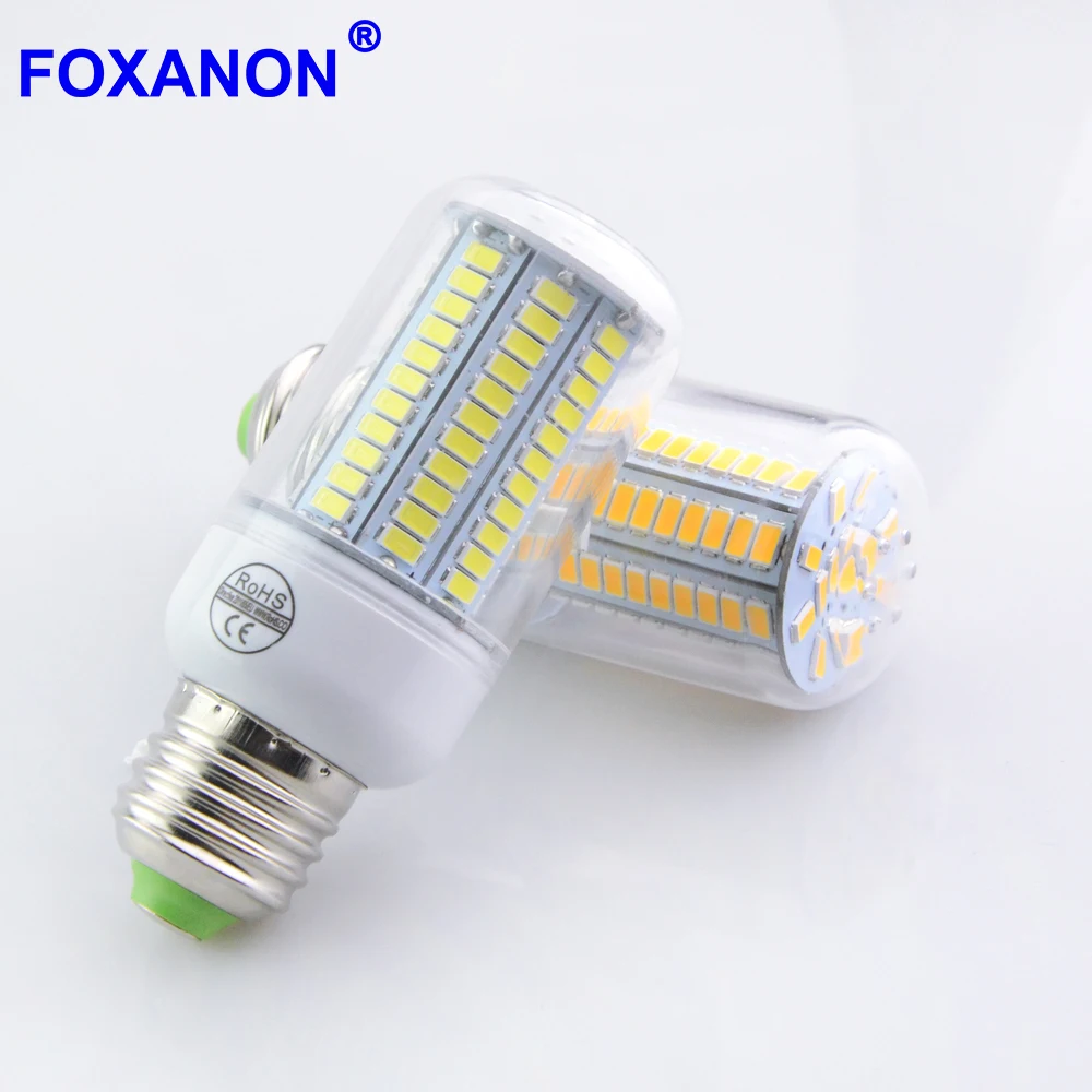 Buy 220V 110V E27 No Flicker LED Lamp Smart IC 85 265V