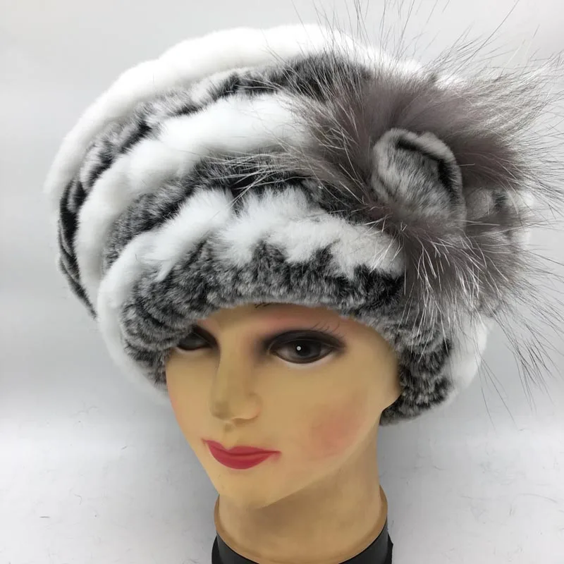 

Brand real rex rabbit fur winter women Beret soft Elasticity 100% genuine fur Headgear elegant lady casual cap