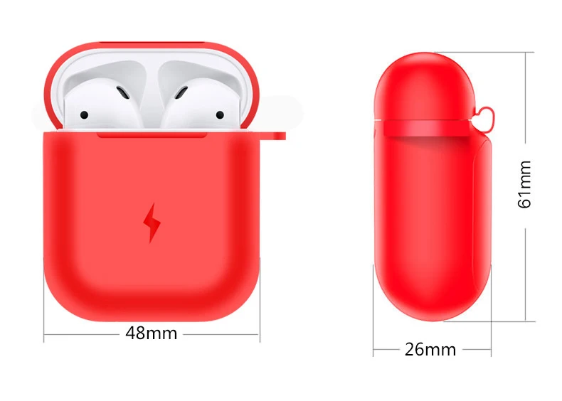 Чехол для наушников Suntaiho для Apple AirPods, чехол для беспроводного зарядного устройства для Apple Airpods, чехол для наушников с Bluetooth, Защитная мягкая коробка