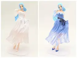 22 см японский аниме фигурка одна штука леди край Свадьба vivi синий/Белое Платье Фигурка Коллекционная модель игрушки для мальчиков