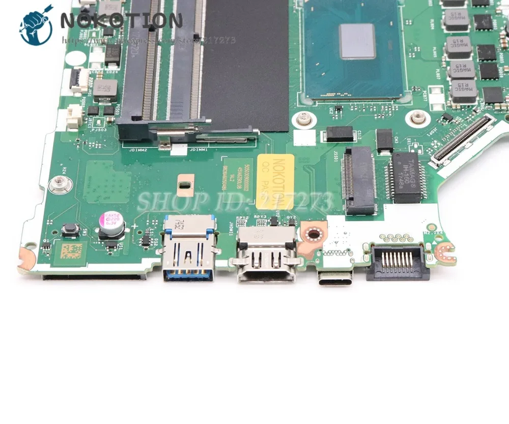  NOKOTION Brand  For Acer A715-71G Laptop Motherboard GTX 1050 GPU SR32Q I7-7700HQ CPU DDR4 C5MMH C7