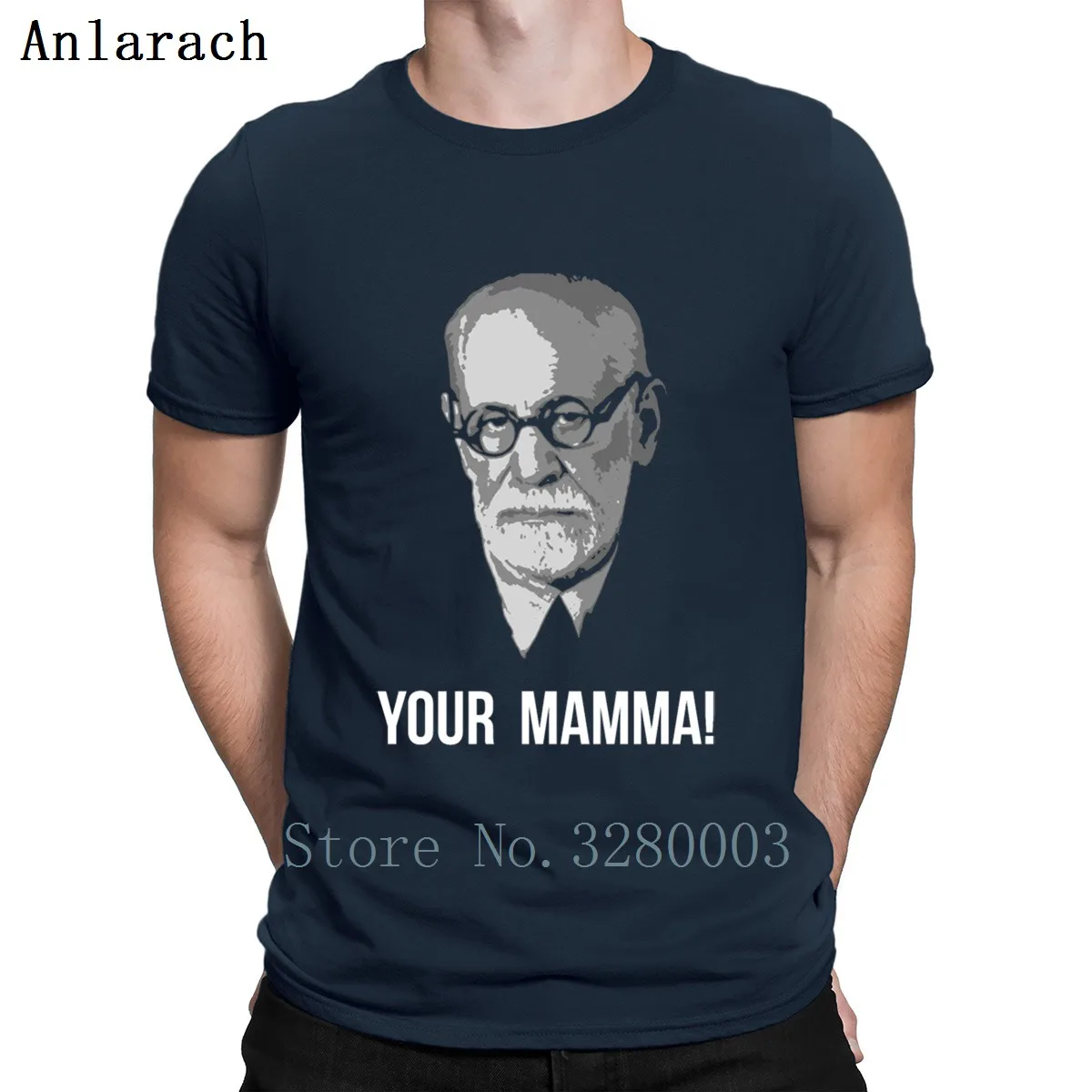 Футболка с надписью Your Mamma Freud весенне осенняя футболка защитой от морщин крутая