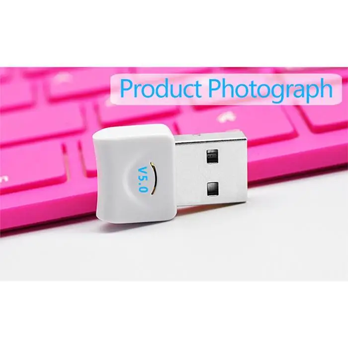 Беспроводной адаптер с Bluetooth 5,0 Bluetooth Dongle для USB рабочего стола 20(m) подключи и играй компьютер 10(Мбит/с