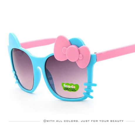 Ретро Классические солнцезащитные очки с кошачьим лицом для мужчин и женщин, детские очки, фирменный дизайн, Круглый кошачий глаз, высококачественные UV400 Солнцезащитные очки - Цвет линз: Фиолетовый