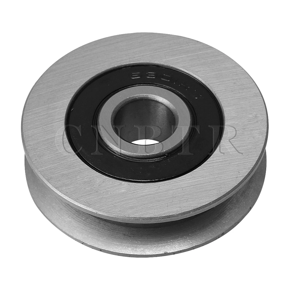 CNBTR50x13mm Titanium Color Iron Bearing Steel Pulley U Shape Wheel