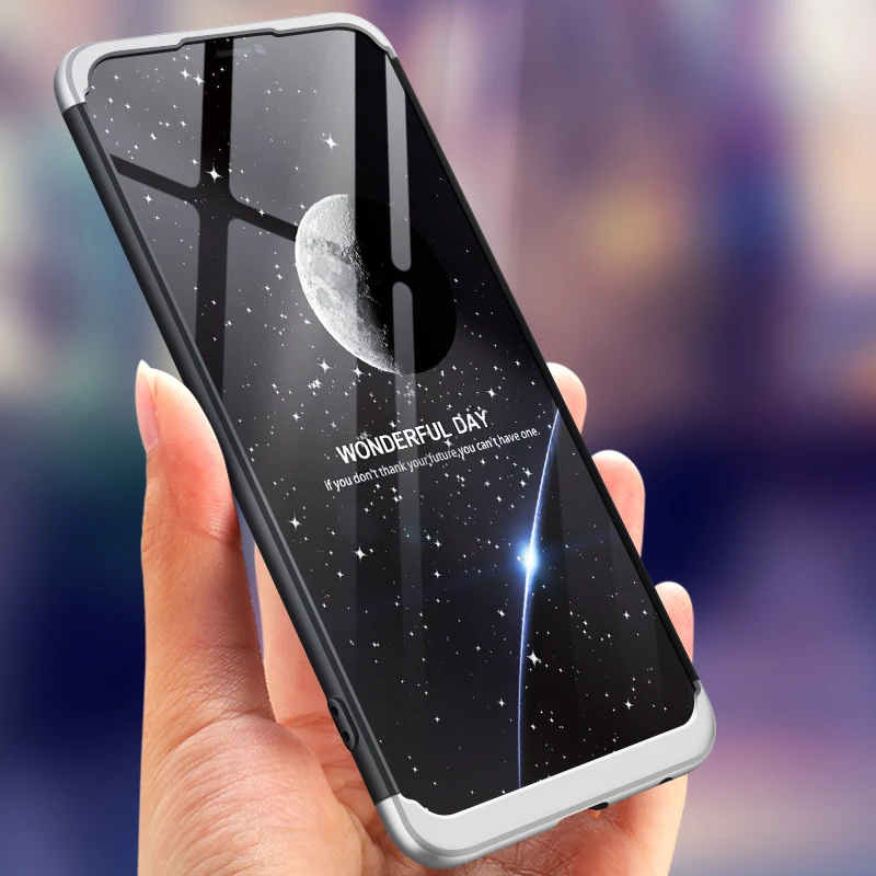 For VIVO Y85 Case 360 Degree Full Body Hard Cover Y 85 Hybrid Shockproof With Tempered Glass 6.26'' | Мобильные телефоны и