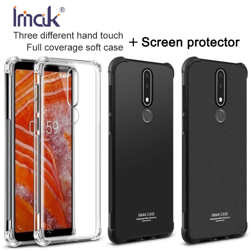 IMAK Для Nokia 3 1 Plus чехол Прозрачный Мягкий ТПУ силиконовый матовый тонкий для