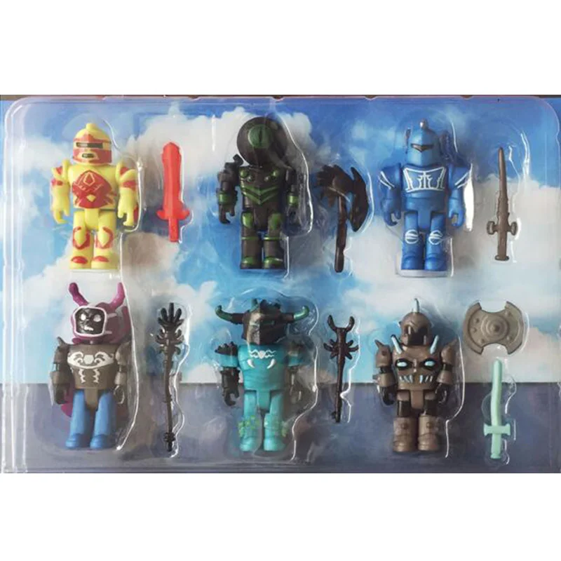 Newest 6pcs Set For Roblox Action Figure Model With Weapon Props - newest 6pcs set for roblox action figure model with weapon props figma oyuncak 7cm pvc doll roblox game toy for child kid gift in action toy figures from