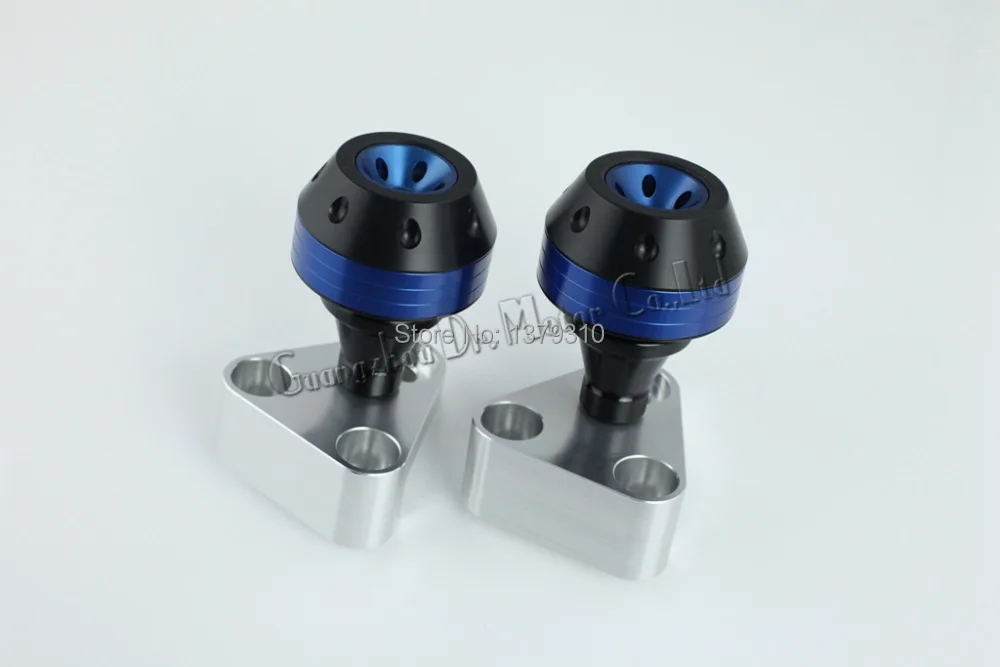 

For Yamaha XJR 1200 98-2004  XJR 1300 1998-2011 2010 2009 motorcycle parts bodywork frame sliders crash protector pad blue