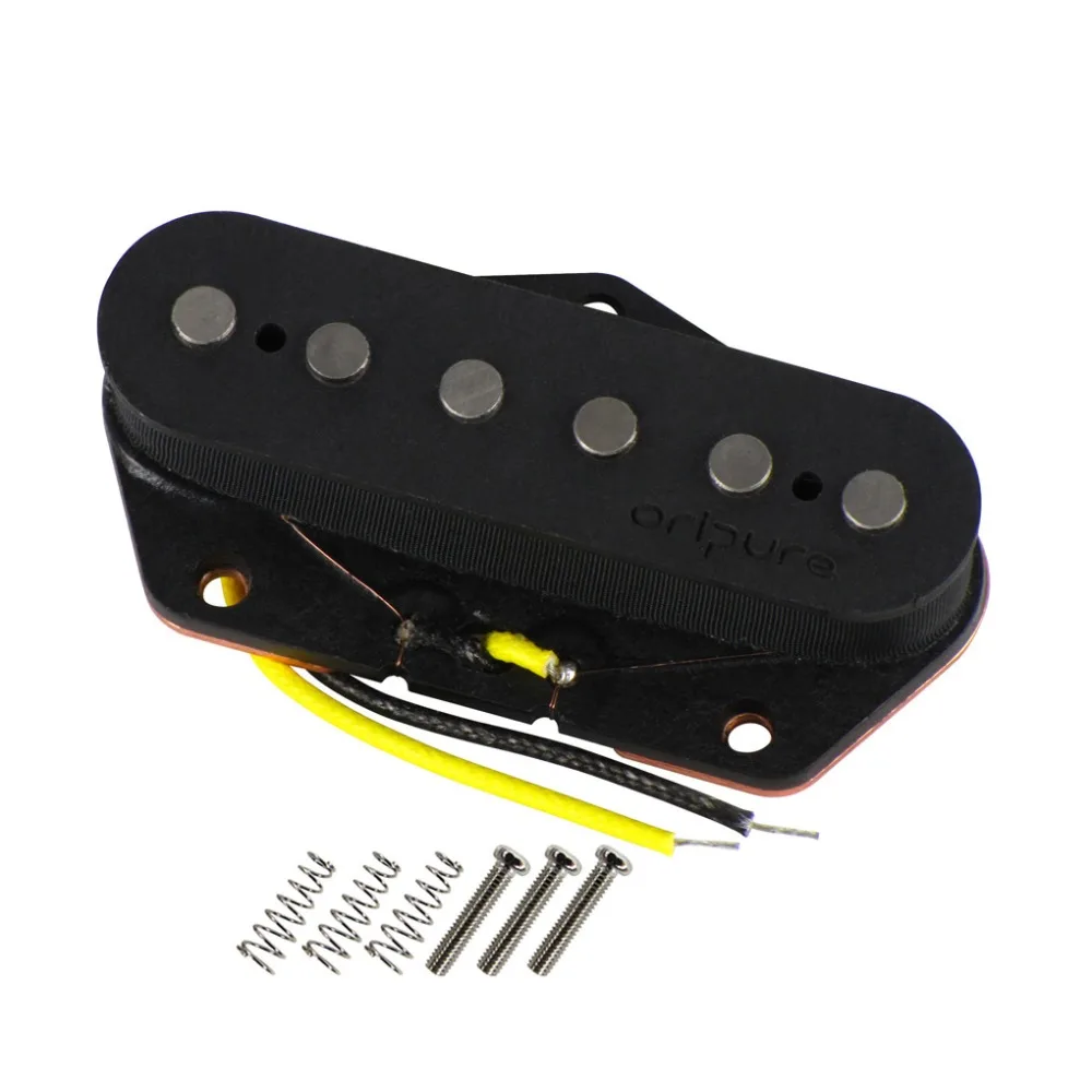 

OriPure Vintage Alnico 5 Pickup Tele Bridge Electric Guitar Single Coil Pickup Black Handmade For Tele Style Guitar Parts