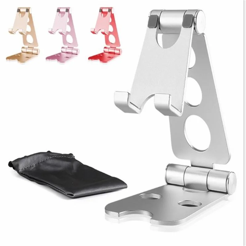 Universal Aluminum AdjustableTablet Holder Stand Folding Stand DesktopSupport for iphone x/8 mipad samsung Galaxy