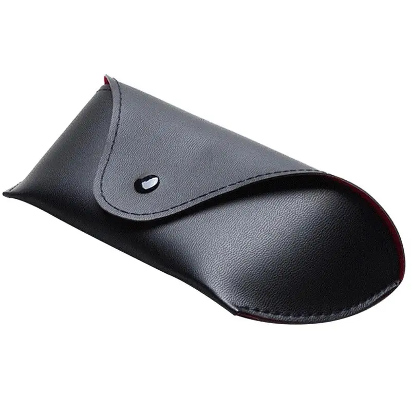 Black and Red 1 шт. Solf Чехол для очков из искусственной кожи чехол для солнцезащитных очков с застежкой-защелкой защитный портативный Чехол для очков Чехол для хранения очков - Цвет: Black and Red