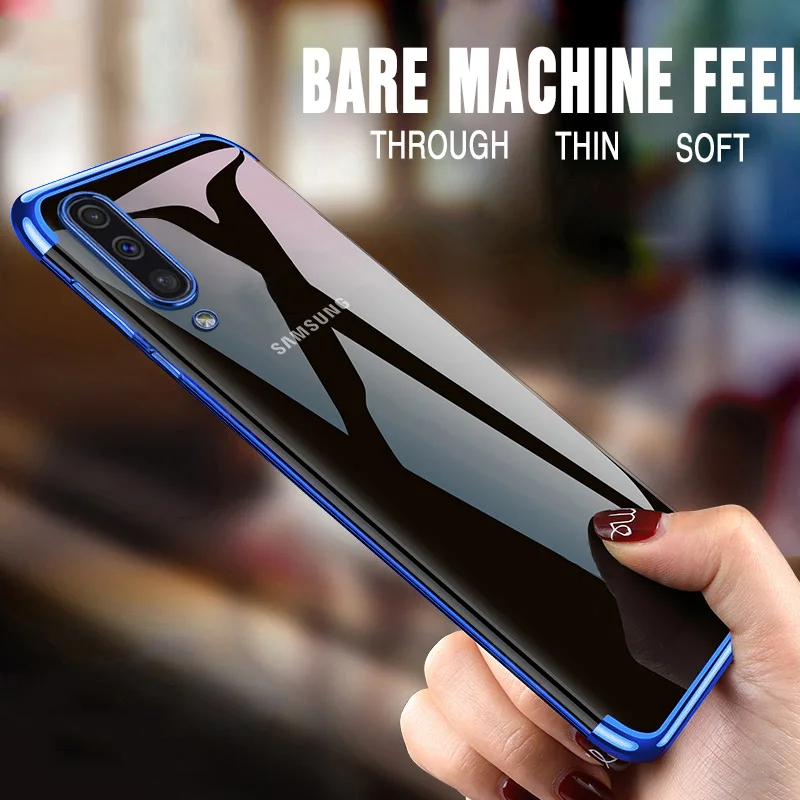 

Plating Silicone Cases On For Samsung Galaxy A50 A40 A30 S6 S7 S8 S9 Plus Note8 9 A20 A10 A70 A60 Case TPU Back Cover Phone case