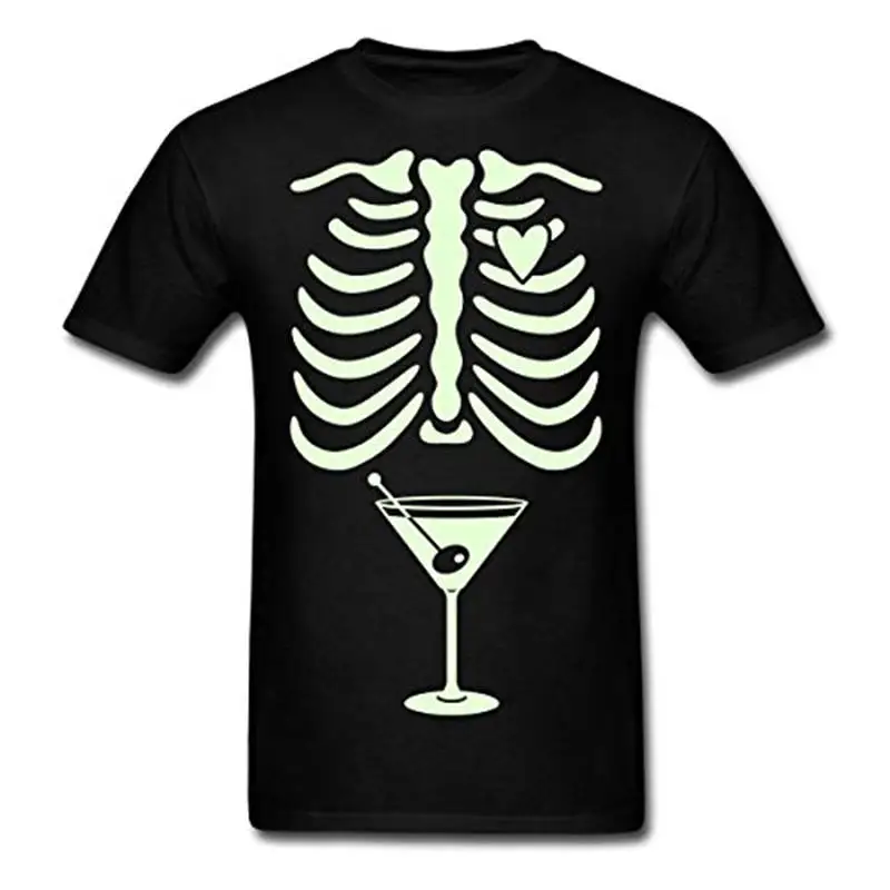 Cheap T Shirts Online Crew Neck Short Gladditudes Skeleton Printing