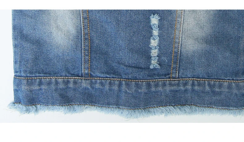 Bebê sem Mangas Colete com Bolsos Colete para Roupas da Criança Primavera Outono Moda Denim Turn-down Collar Menina Pérolas Legal Bc212 10 High Quality Mamãe e Bebê