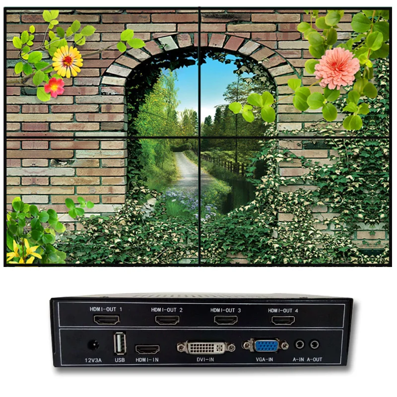 

video wall controller hdmi for lcd tv video wall systems 4 hmdi output