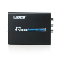 HDMI для композитного 3RCA AV S-Video R/L аудио-видео конвертер адаптер Upscaler Поддержка 720 P/ 1080 P с RCA/S-video кабель для ПК ТВ