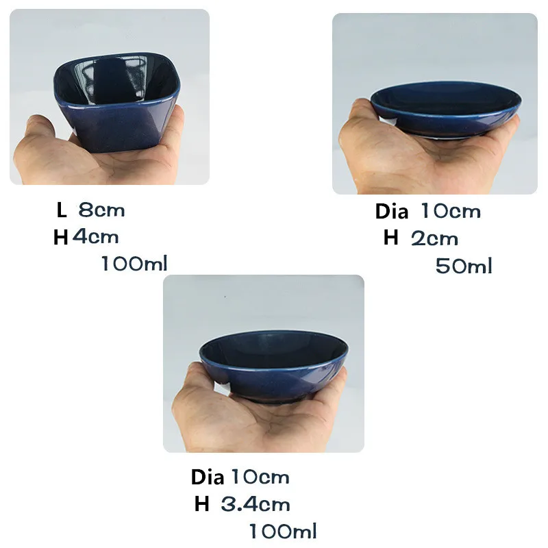 Breif твердый керамический круглый квадратный фарфор маленький соус орехи лоток десертные блюда вечерние фрукты тарелки для закусок случайный цвет