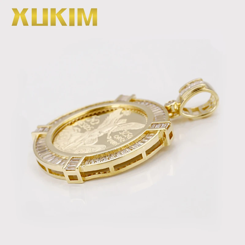 P14003 Xukim ювелирные изделия мексиканские песо оправа для Монеты Кулон Статуя Свободы