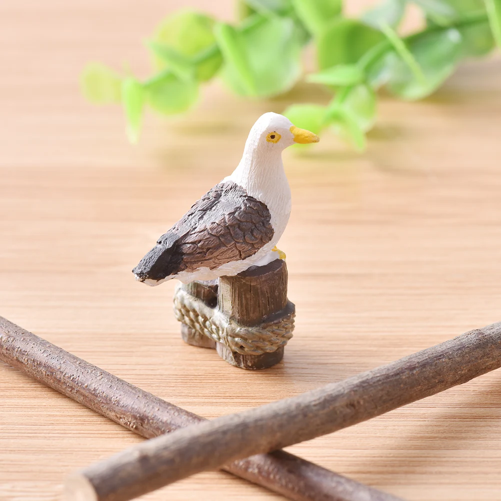 Diy Sea Bird Seagull Stand Stump Miniature Fairy Garden Home Decoration Landscaping Decor Accessories 5cm Figurines Miniatures Aliexpress