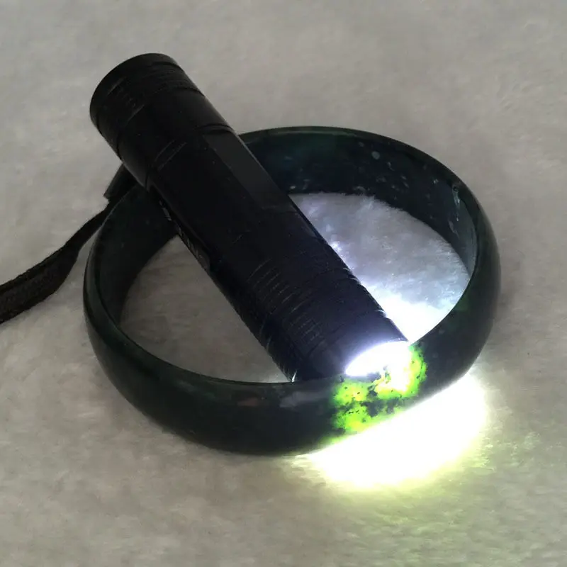 

73mm Vintage China 100% Natural Grade A Black Green stone Gems Bracelet Bangle