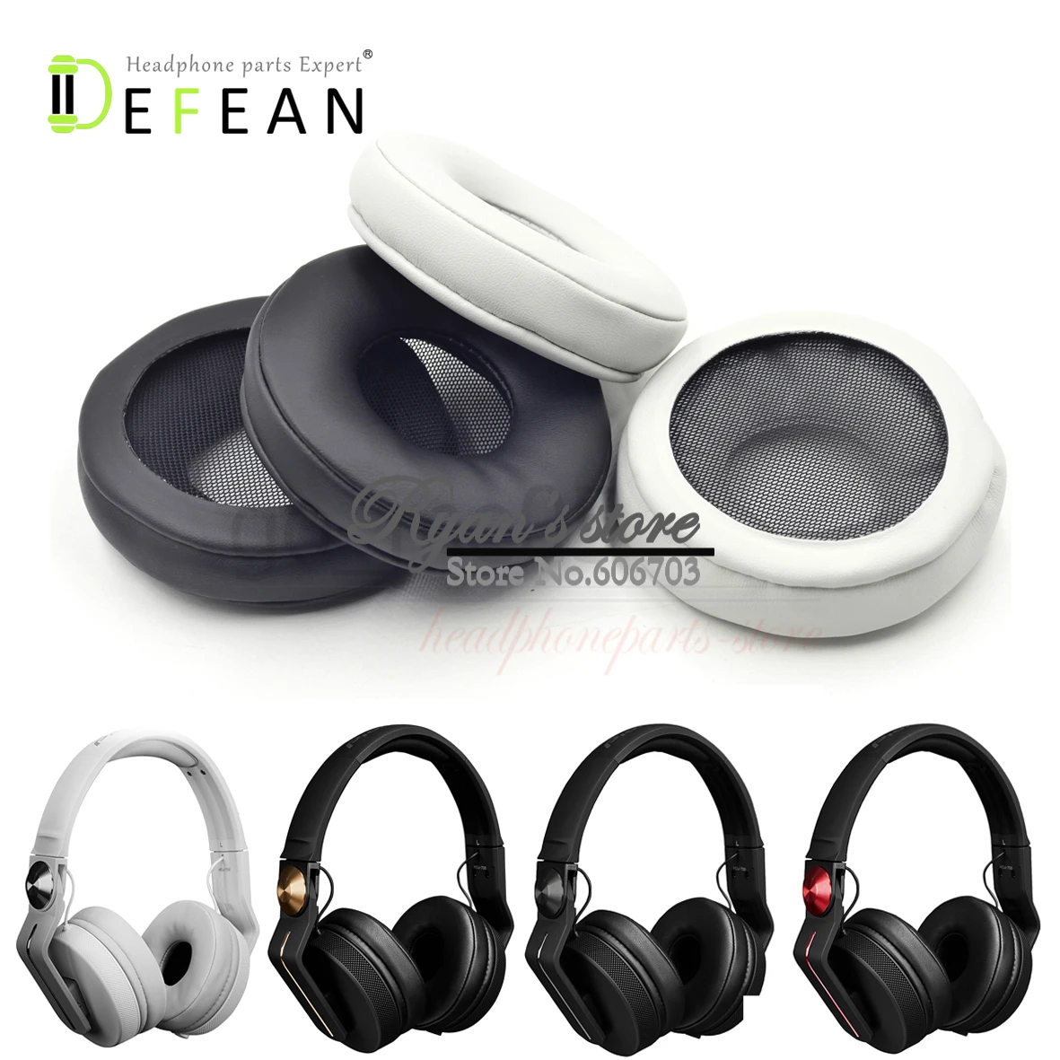 Defean headphone parts hot sale 75mm 100 original black gray Cushion