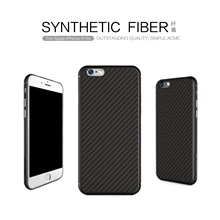 Nillkin Slim Fundas Case For Apple iPhone 6 & iPhone 6S Synthetic fiber Protective Back Cover Black Color