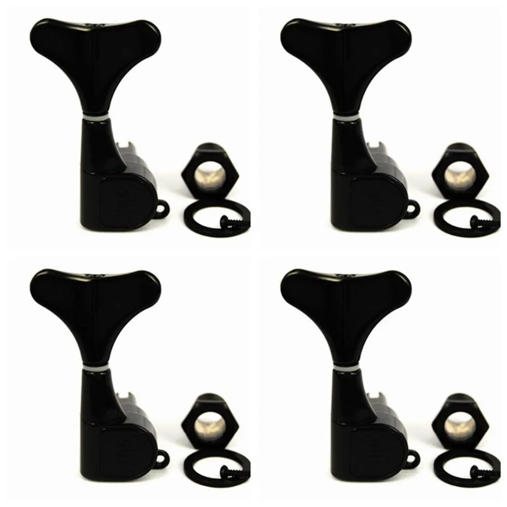 

4 Pcs Wilkinson Diecast Bass Tuner Tuning Peg Black Right Handed WJB-650-BK New