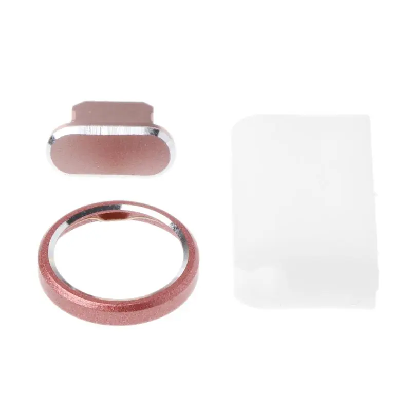 

3 in 1 Charging Port Dust Plug Rear Back Camera Lens Protective Case Cover Set Smart Phone Accessories for Apple iPhone X