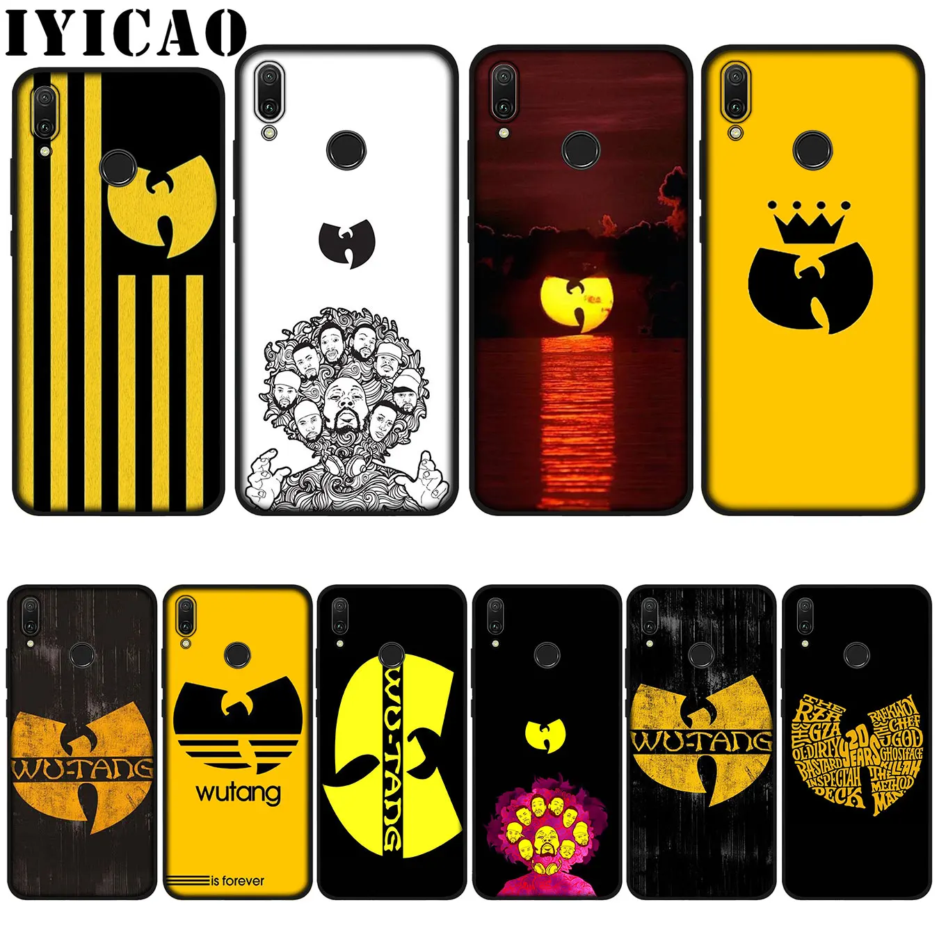 

IYICAO Wu-Tang Wu Tang Clan Ultra Thin Cartoon Soft Case for Huawei P20 Pro P10 P8 P9 P30 Lite Mini 2017 P Smart 2019 Cover