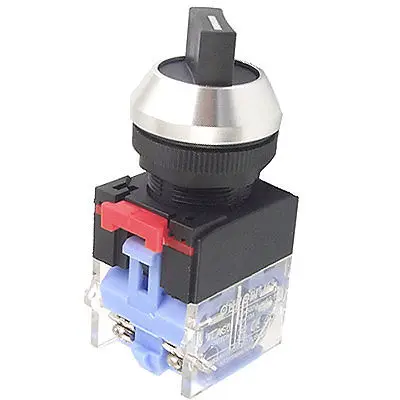 

AC 500V 10A Two 2 Position Lock Rotary Select Selector Switch Latching 1 NO 1 NC