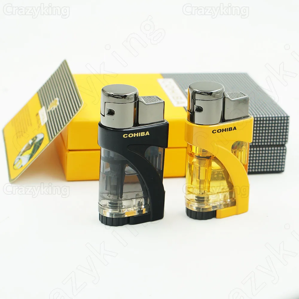 Europe Buyer Cohiba 2 Torch Jet Flame Pocket Cigar Lighter Butane Gas