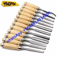 Деревянная долото 12 шт./компл. прочная резьба по дереву долотом нож для основных деревообрабатываемых DIY инструментов