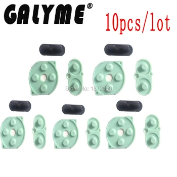 

10pcs/set Hot Sale Plastic Conductive Rubber Pad Set Buttons D-Pad Button Fit For GameBoyColor GBO DMG Boy Console Housing Case