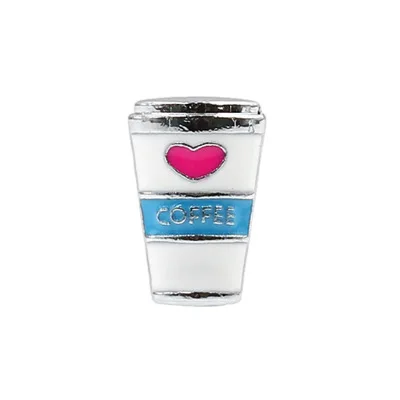 

5pcs DIY accessory zinc alloy 8mm Coffee Slide Charms Beads DIY 8MM Dog Cat Collar Wristband