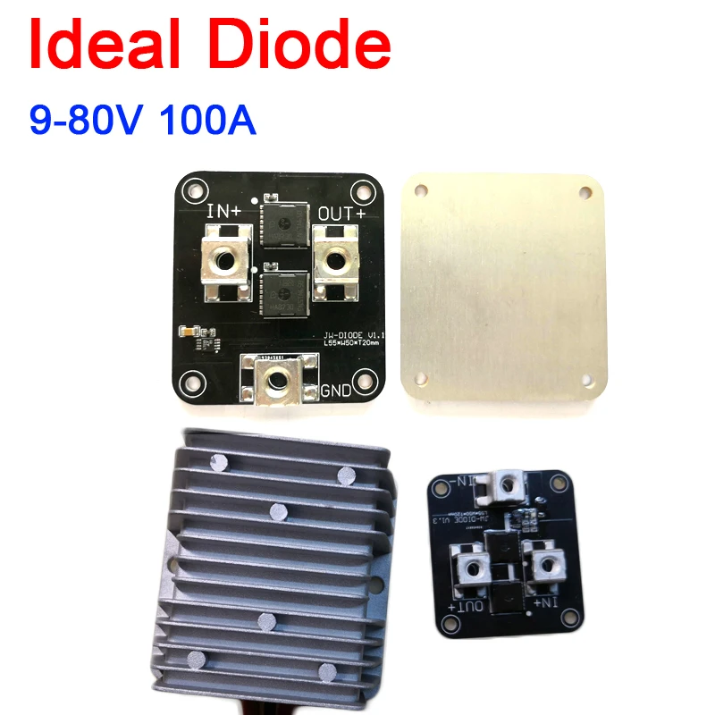 

100A 9-80V Ideal Diode Ideality Controller High Current Solar panel Charging backwash protection battery charge Module F eBike