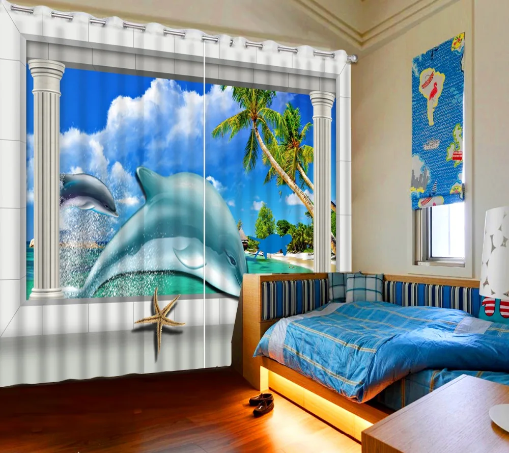 

Custom any size living room window curtains roman beach tree custom curtains vintage window curtains nature window curtains
