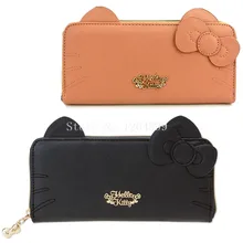 Новая Мода KT Девушки Дети PU Длинные кошельки для детей Подарки