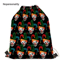 Рюкзак для детей с рисунком Смешной клоун, милый женский рюкзак, дорожные сумки для хранения, маленький студенческий Рюкзак Mochila