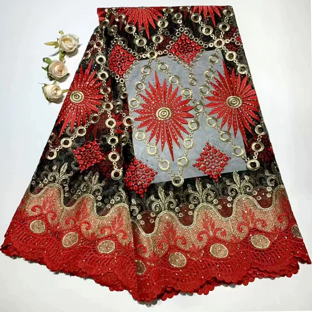 

5yards/lot 2019 High quality Nigerian French Lace African Lace Fabric For Party Dress Peach Africa Women Dress Lace Trim