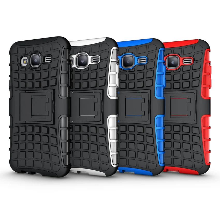 Slim Tough Armor Bag Case Hybrid Silicone TPU Back Cover Holder Stand