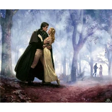 YIKEE декоративная картина маслом по номерам, картина по номерам влюбленных свиданий