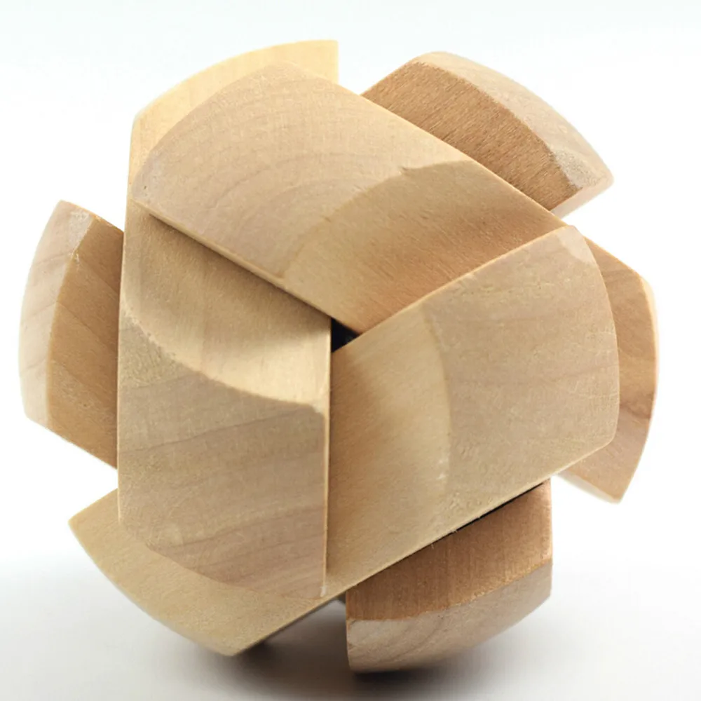 Новые 3D деревянные игрушки IQ Brain Teaser взрослые Развивающие детские Kong Ming Lock с