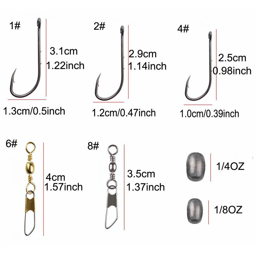 120 шт./кор. рыболовные аксессуары комплект с коробкой для снастей, включая байтхолдер рыболовный крючок вращающийся барабан Вертлюг оснастка яйцо грузило