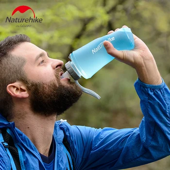 

Naturehike Portable Silicone Water Bag Outdoor Sport Camping Climbing Folding 500ml 750ml Drink Kettle Cycling Travel Bottles