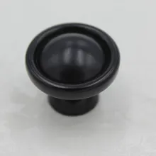 30mm Black Kitchen Cabinet Knobs Black Drawer Handles Black Zinc Alloy Drawer Dresser Wardrobe Handles Pulls knobs Js75A