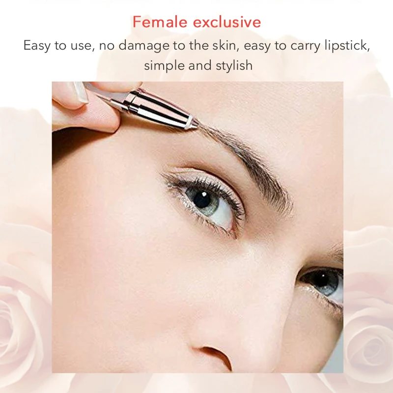 Thread Eyebrows Women Epilator Eyebow Repairer Hair Removal Machine Painless Mini Lipstick Epilator Hair Removal Device